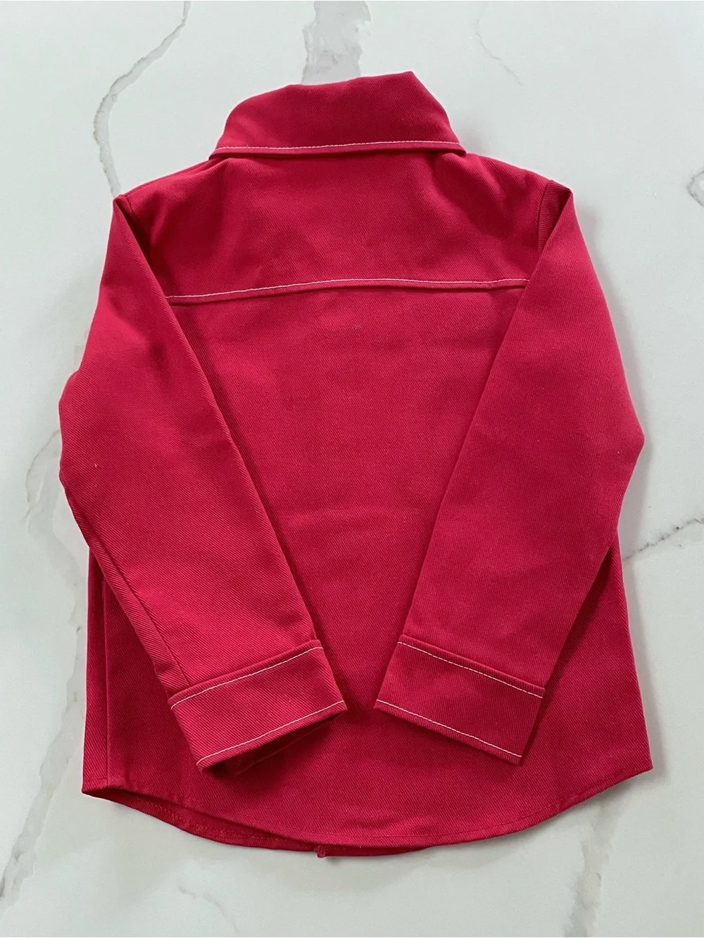 Vintage 1970s Sears Disney Winnie-the-Pooh Red Canvas Jacket, Size 5